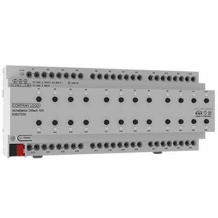 KNX Switching actuator 24gang 10A 