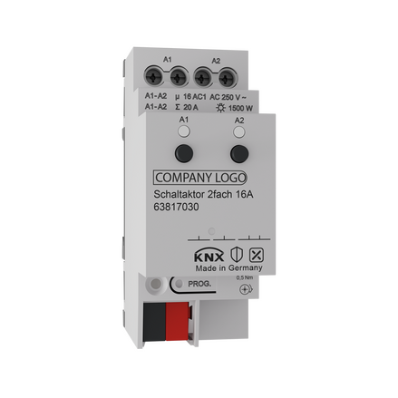 KNX Switching actuator 2gang 16A 