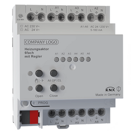 KNX Heizungsaktor 6fach mit Regler
